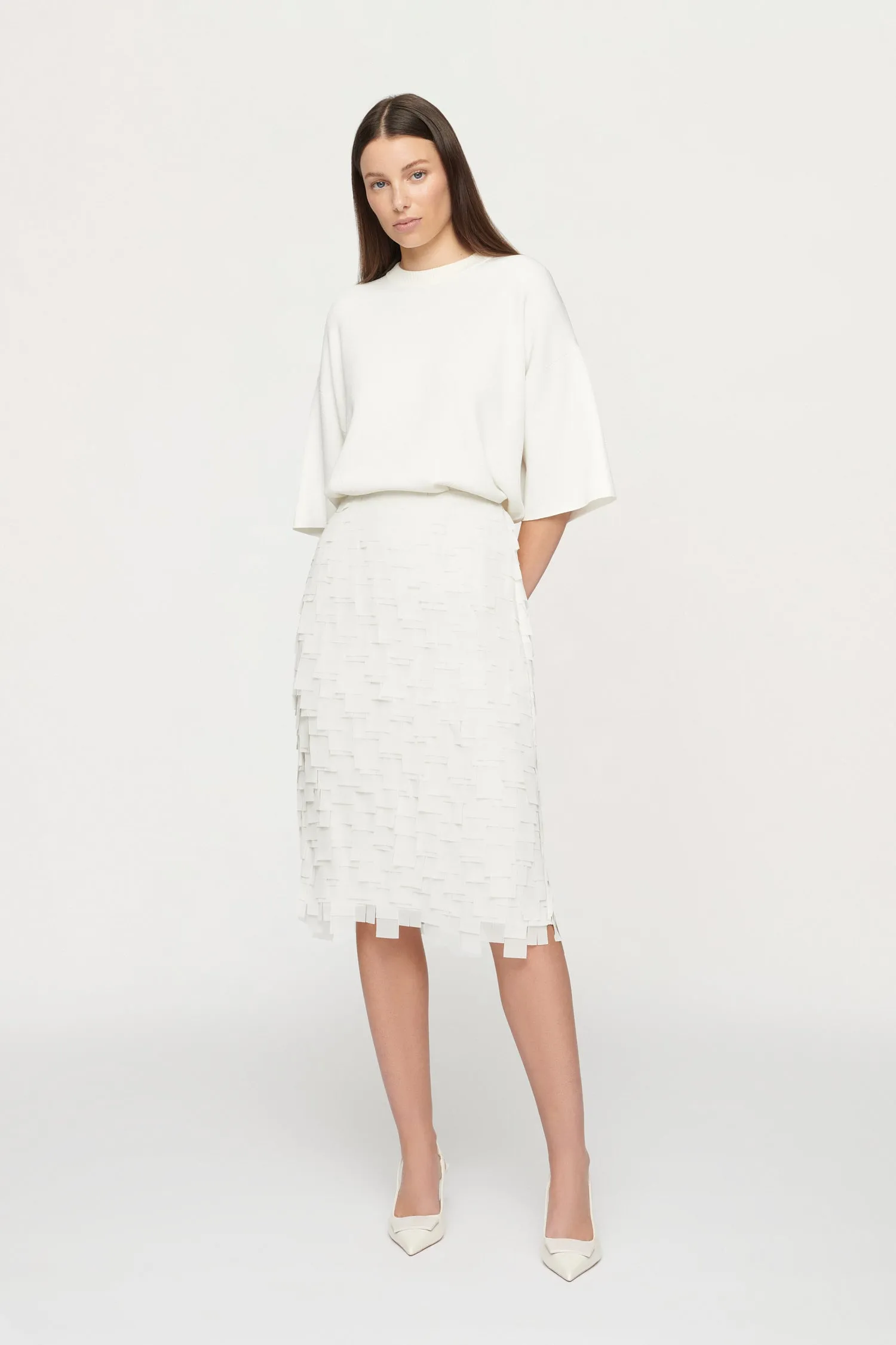ALANA PENCIL SKIRT - OAT