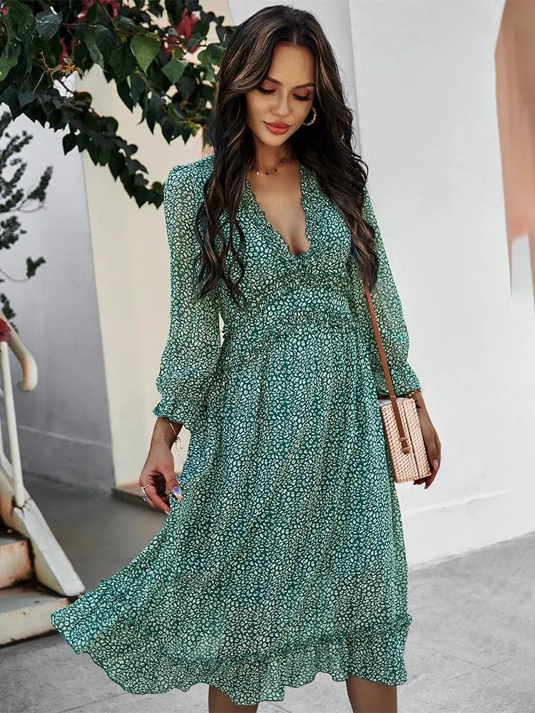 Boho Chic Butterfly Sleeve Dress