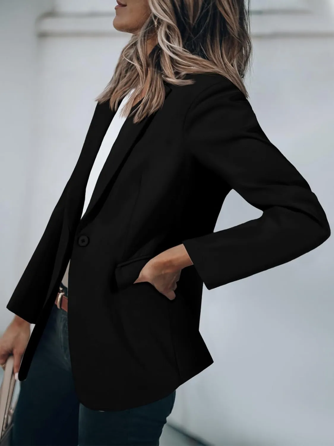 Cicy Bell Womens Work Blazers Long Sleeve Open Front Suit Jackets 2025 Business Casual Outfits