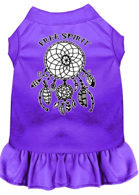 Free Spirit Screen Print Dog Dress Purple Xxxl (20)