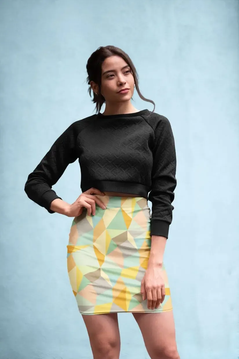 Graphic Pattern (4) Pencil Skirt