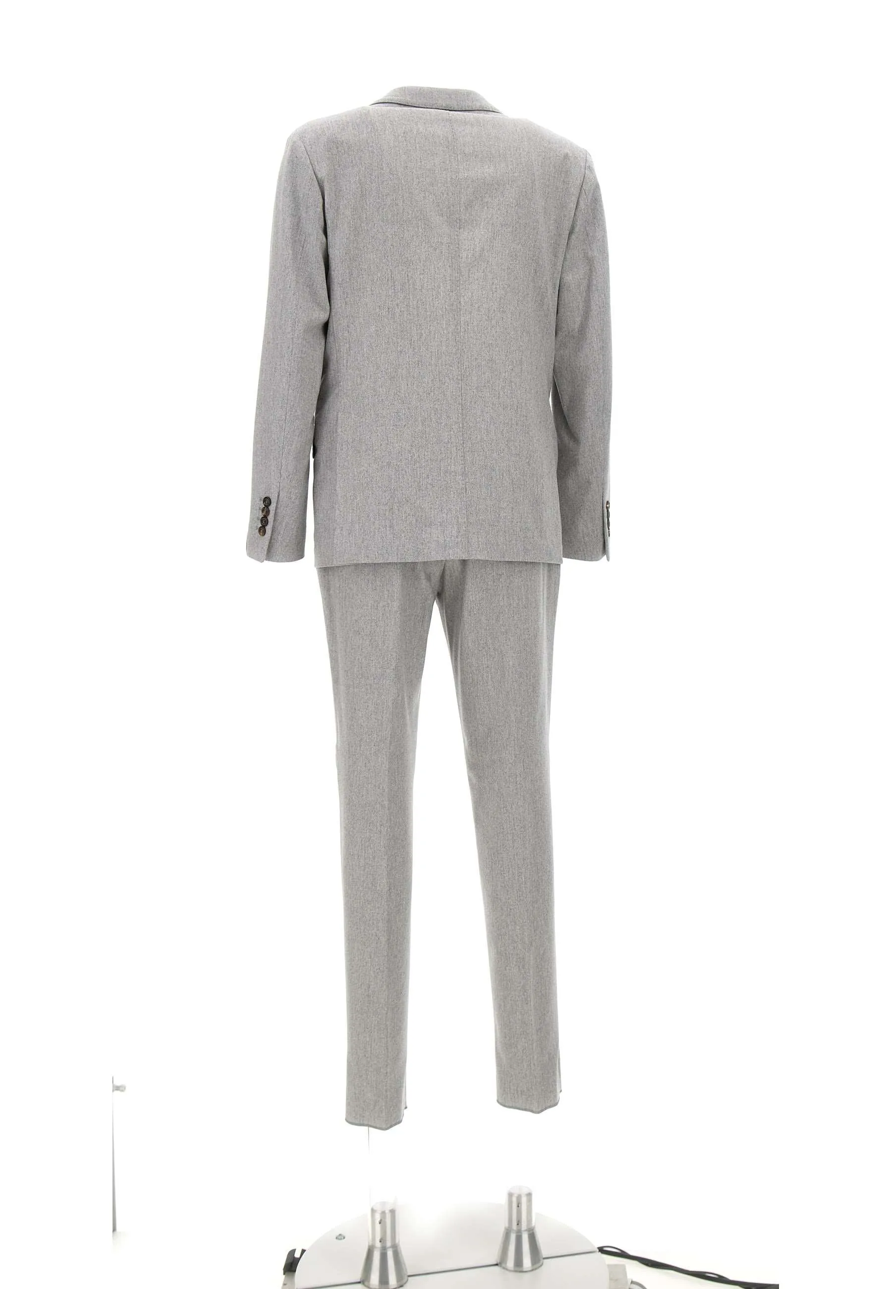 Grey Tailored Knee-Length Dress