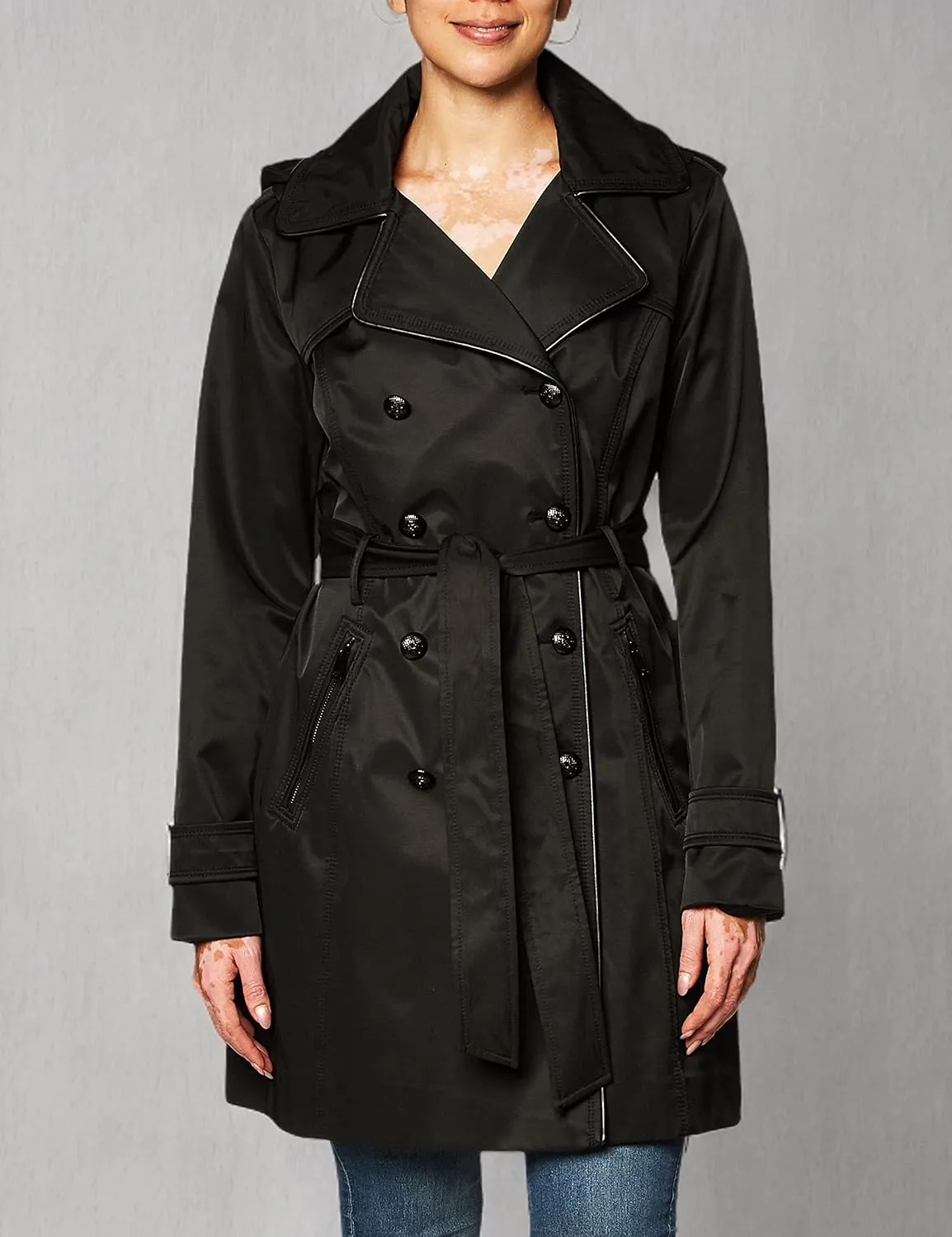 GUESS Women's Double Breasted Trenchcoat