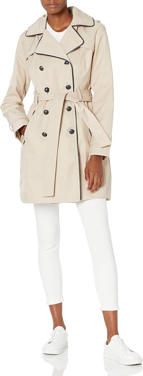 GUESS Women's Double Breasted Trenchcoat