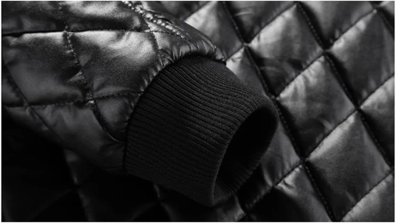 Men's Leather Acket Fashion Fleece Vintage Leather Coats Casual Faux Leather Motorcycle Outwear Biker Coats