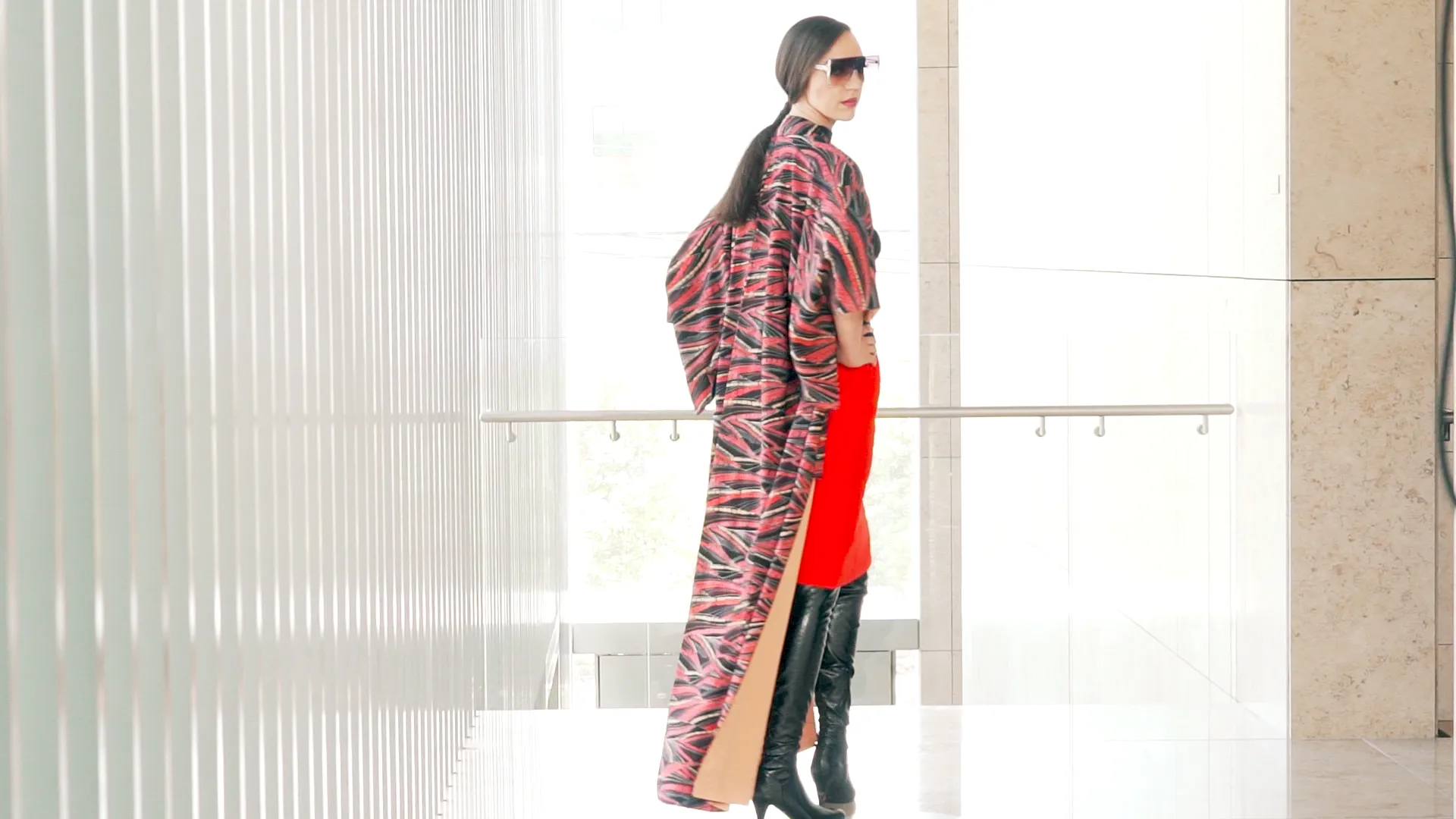 Red and Black Graffiti Kimono