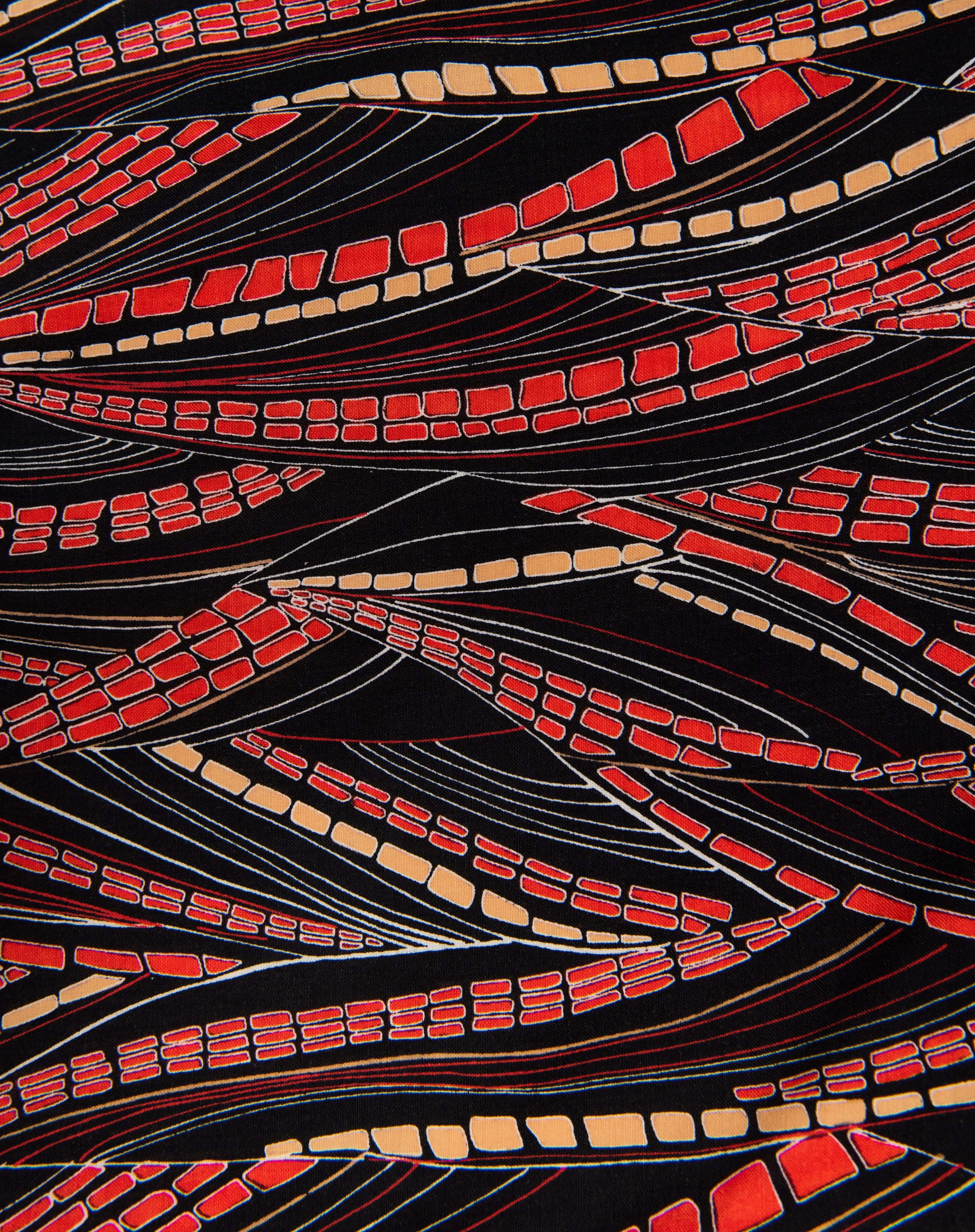 Red and Black Graffiti Kimono