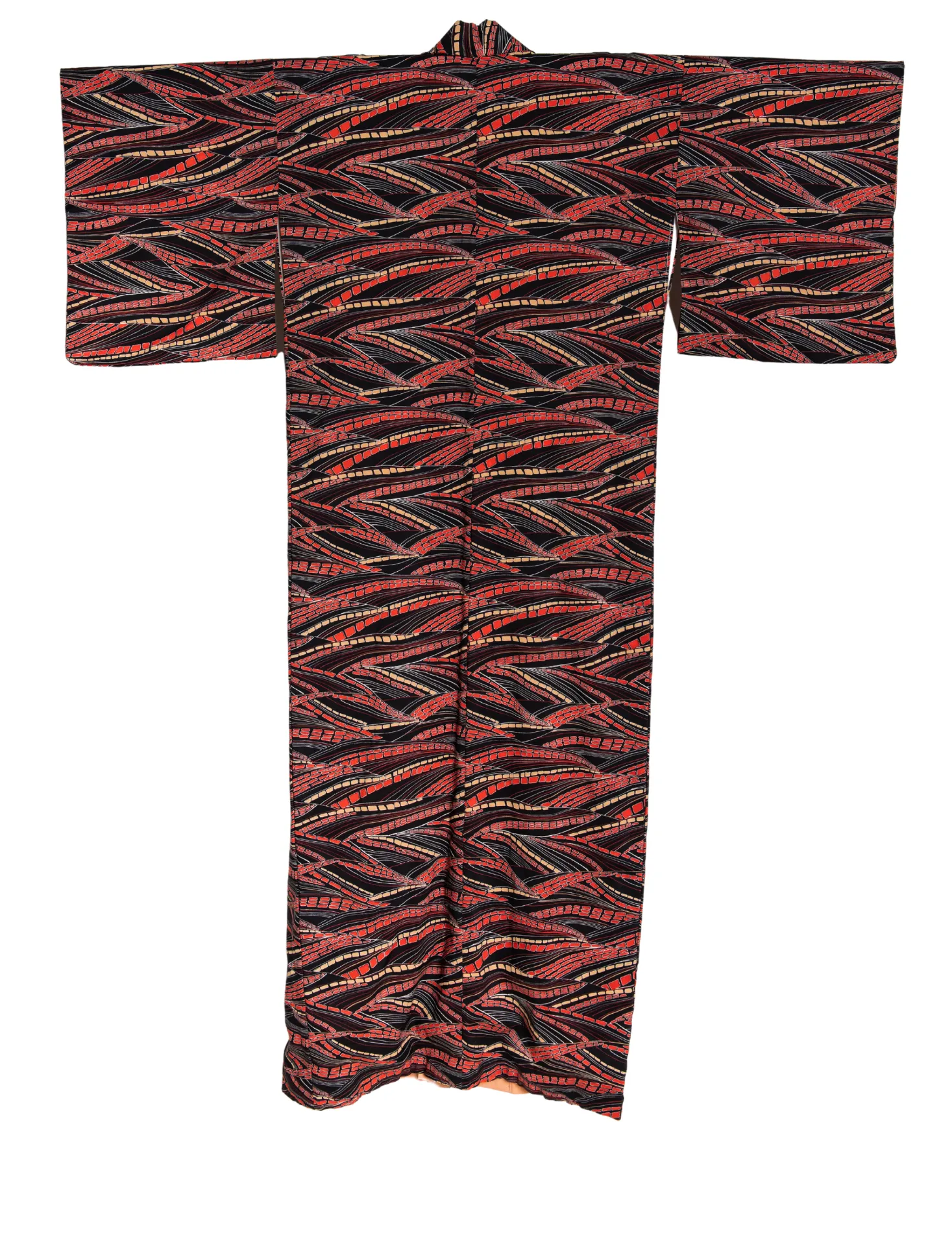 Red and Black Graffiti Kimono