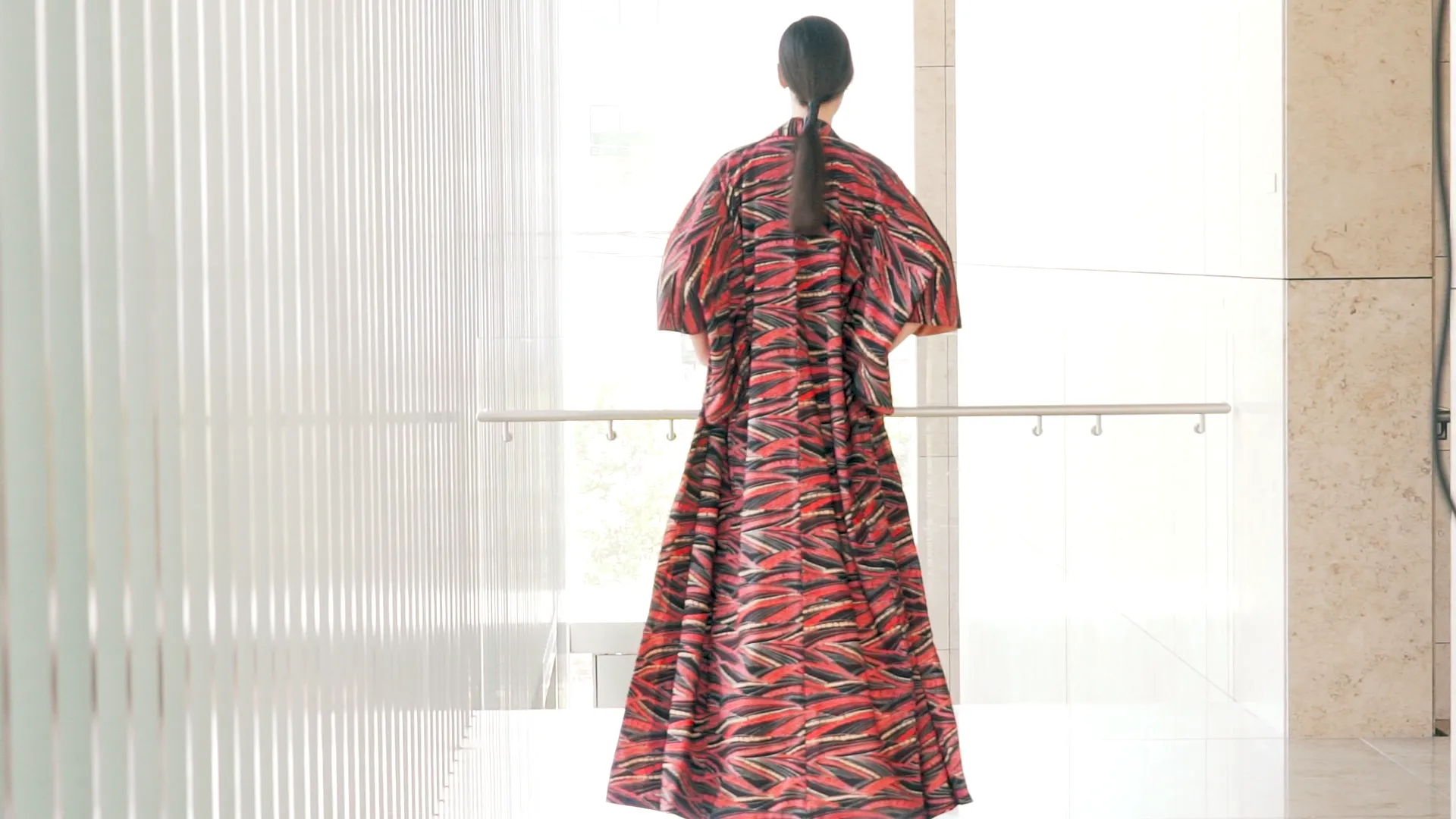 Red and Black Graffiti Kimono