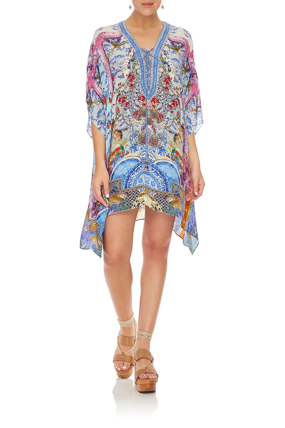 SHORT LACE UP KAFTAN GEISHA GATEWAYS